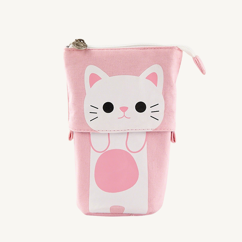 Adjustable Cat Canvas Pencil Case