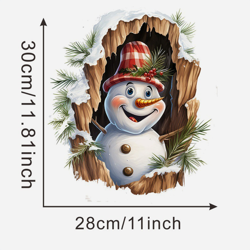 🚨 Kjøp 2 – Gratis frakt⚡3D Julenisse-veggklistremerke