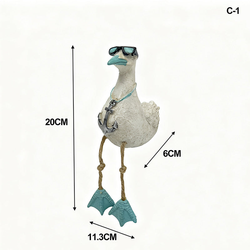 Dangling-Leg Bird Ornament – Creative Garden & Patio Seabird Decor