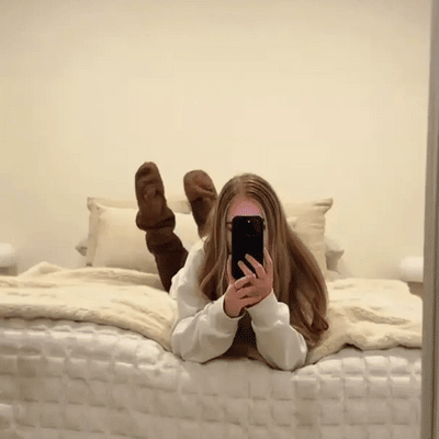 Hanhenuntuvapolvisukat jouluksi