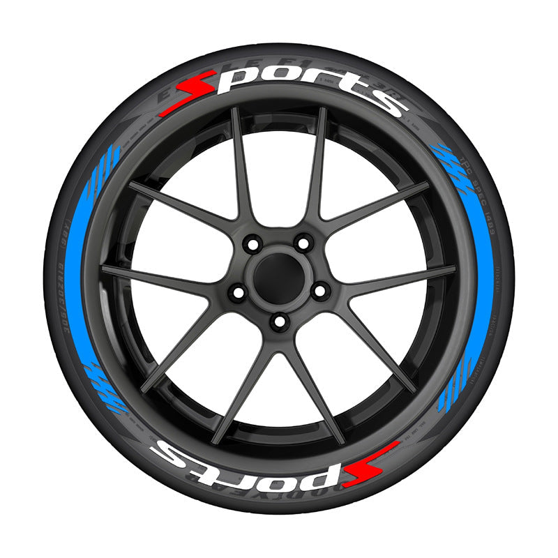 ๐ฅ 4PCS 3D Tire Lettering Stickers | Waterproof Universal Wheel Sidewall Decals