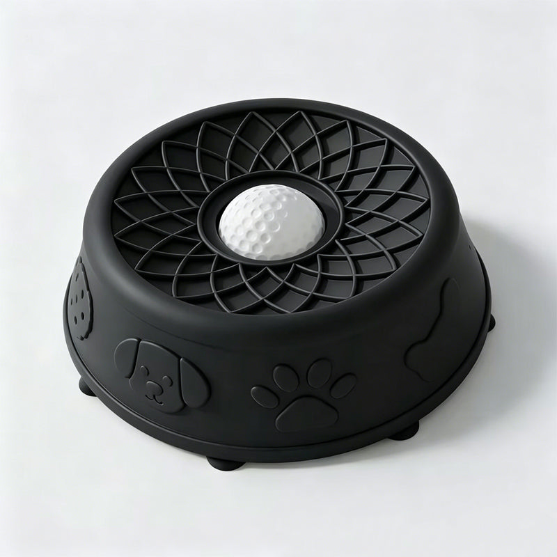 🐾🥣 Pet Yogurt Licking Bowl with Rolling Ball Design