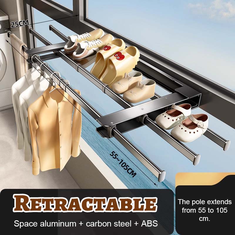 Taitettava Säädettävä Pyykinkuivausteline 🌤