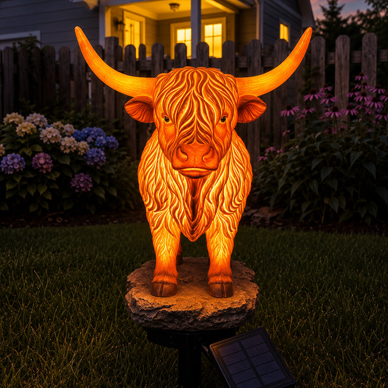 ๐ก๐ฎ Solar Highland Cow Light