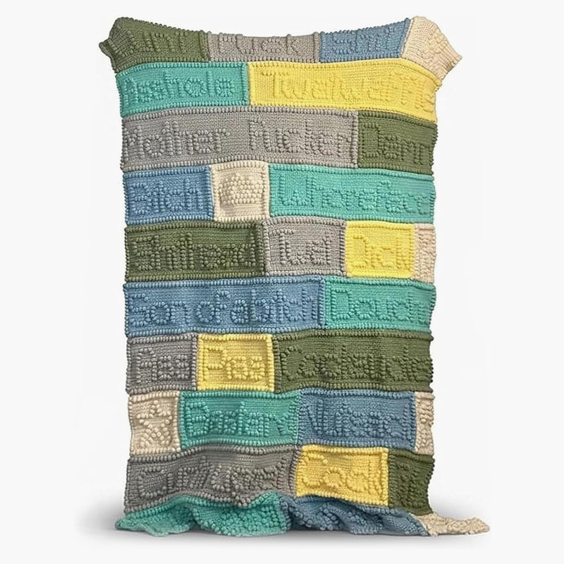 🔥Last Day 49% OFF - Handcrafted Funny Cussword blanket