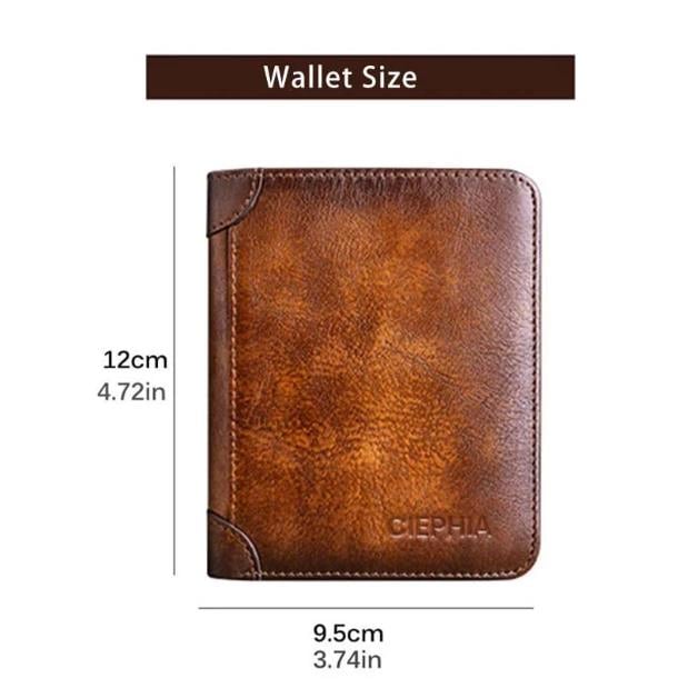 💼 LIMITED TIME 40% OFF! 🛡️ Genuine Leather RFID Blocking Wallet – Waterproof, Slim, Large Capacity 🔐