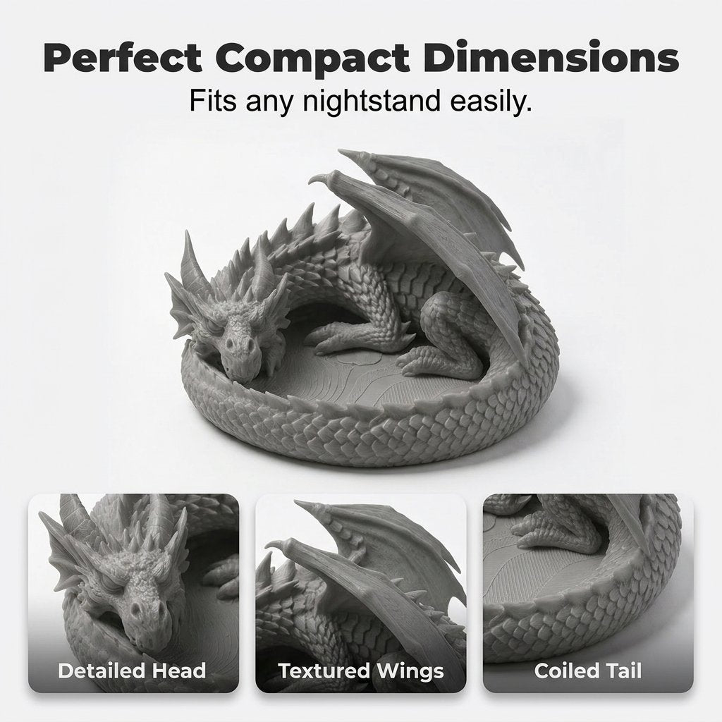 🐉Dragon Guardian 3D-printed storage tray - The Dragon’s Treasure!