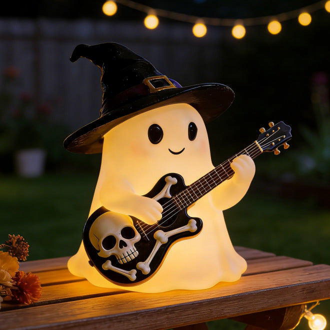 Halloween Ghost Guitar Night Light and Table Decoration