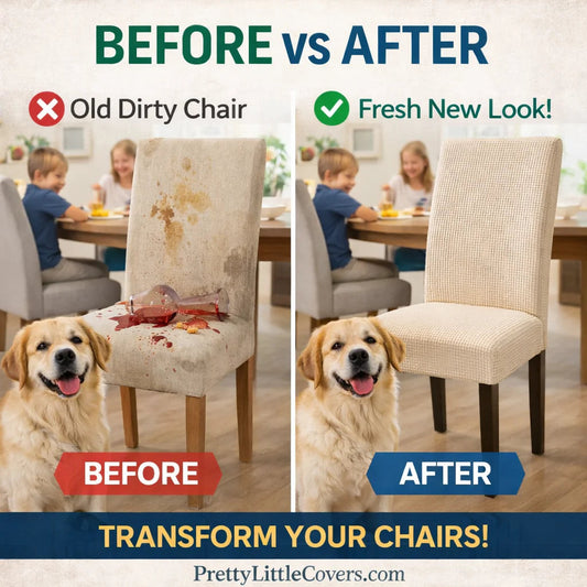 🪑Chair covers – give an old chair a fresh new look instantly!
