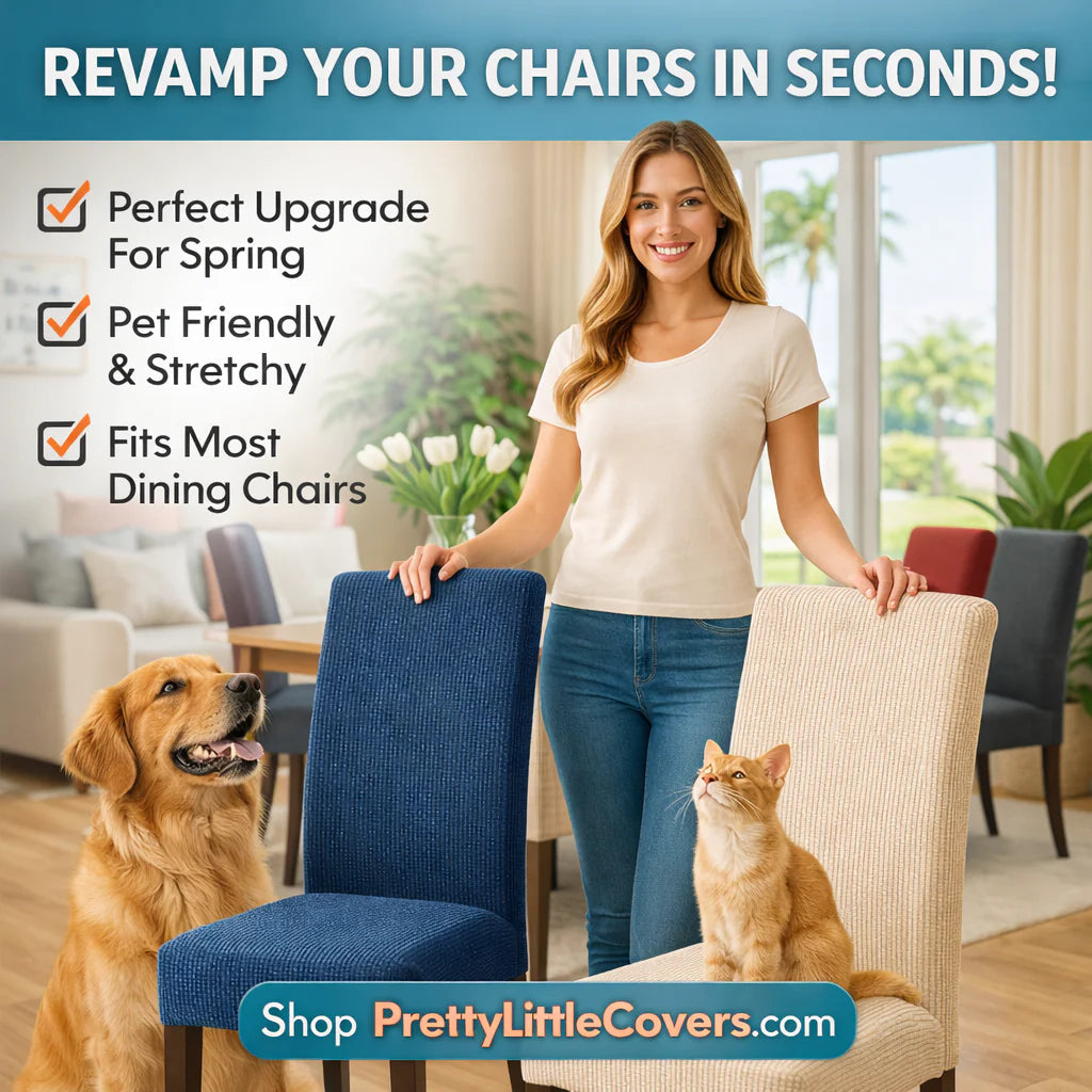 🪑Chair covers – give an old chair a fresh new look instantly!