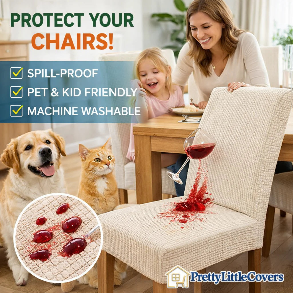 🪑Chair covers – give an old chair a fresh new look instantly!
