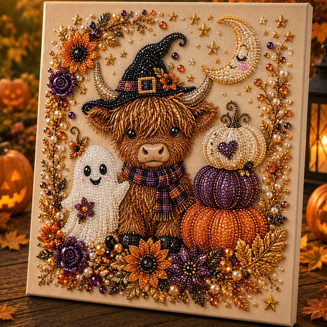 👻✨ Halloween Pearl Art DIY Kit – Turn Tiny Pearls into Spooky-Cute Magic
