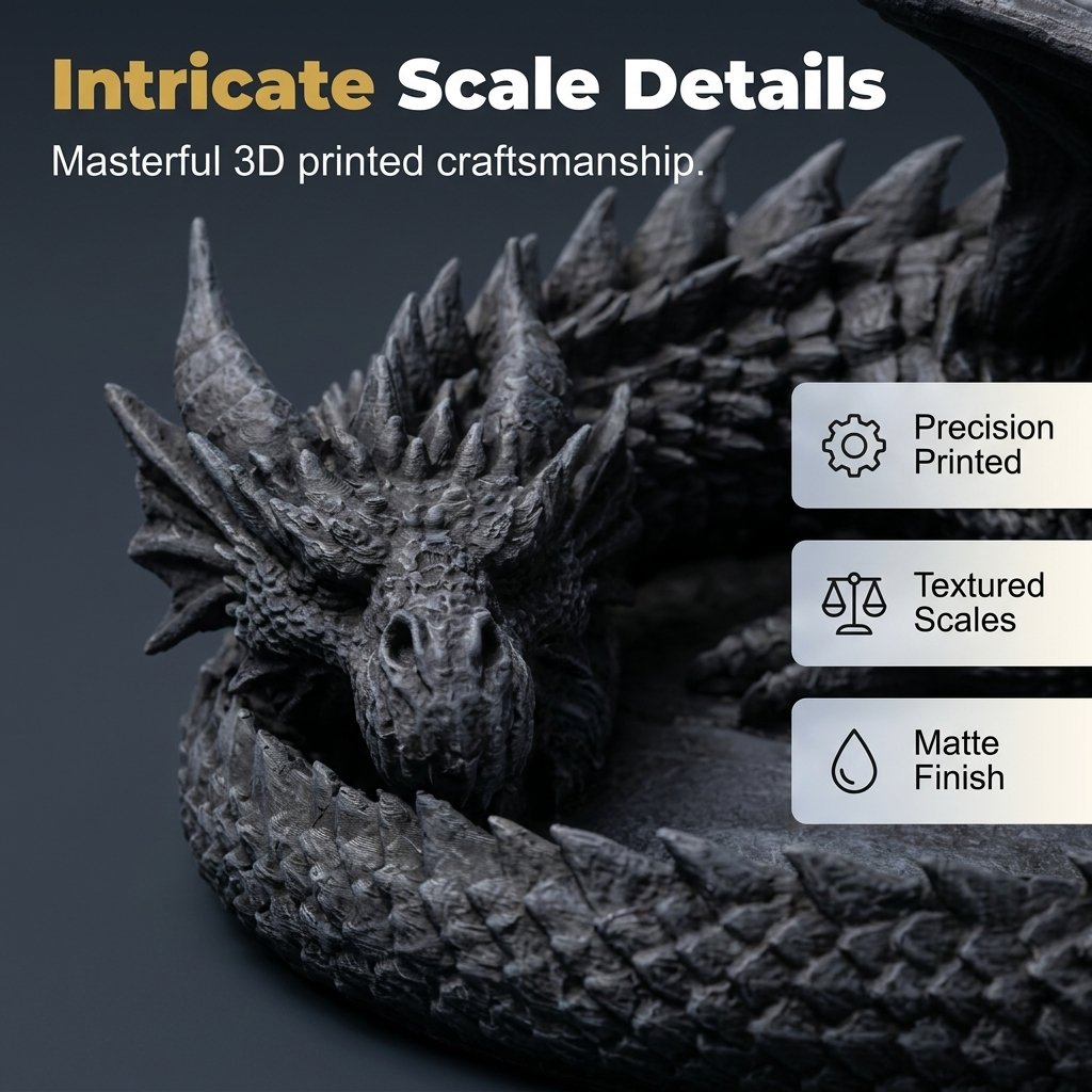 🐉Dragon Guardian 3D-printed storage tray - The Dragon’s Treasure!