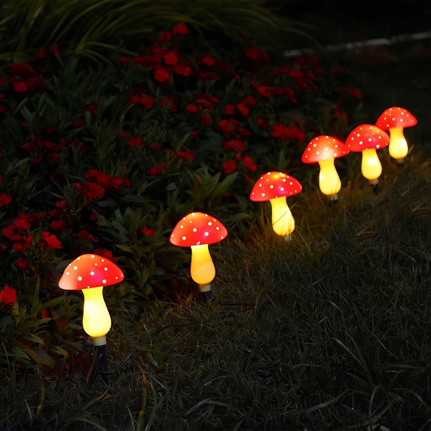 🔥LAST DAY 49% OFF - Solar Powered Mushroom Shaped Garden Glow Light