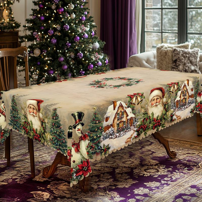 🔥Jouluale 49 % alennus🔥Jouluiset pöytäliinat kodin joulukoristeisiin