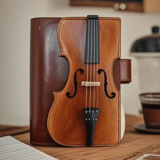 🔥HOT SALE - Vintage Violin Leather Notebook