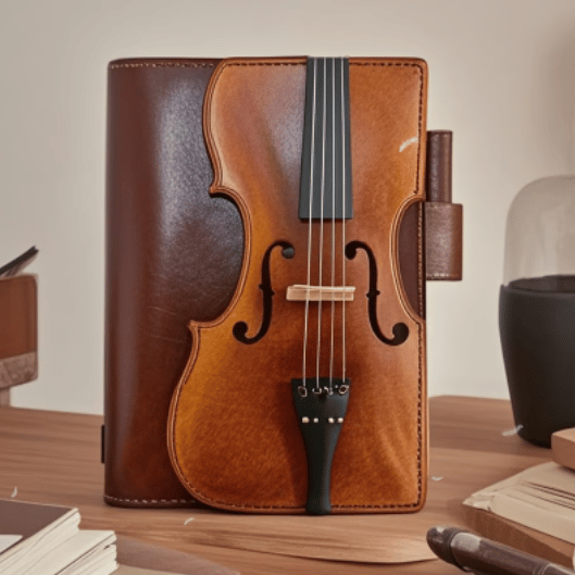 🔥HOT SALE - Vintage Violin Leather Notebook