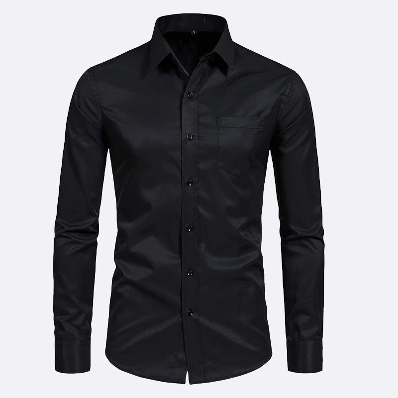 Silitystä vaativa venyvä pitkähihainen paita miehille