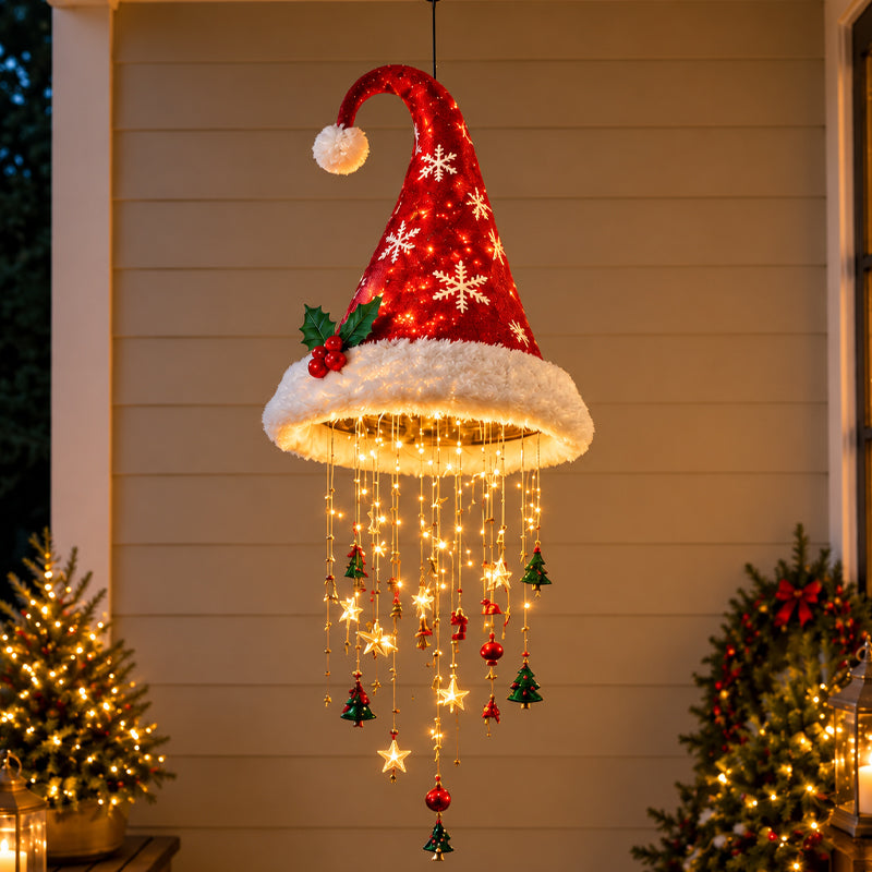 ✨ Santa Hat-Shaped Lights — ⭐ Specially designed to capture the essence of Christmas, creating a charming festive display.