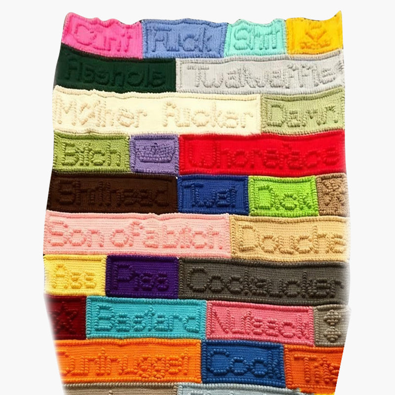 🔥Last Day 49% OFF - Handcrafted Funny Cussword blanket