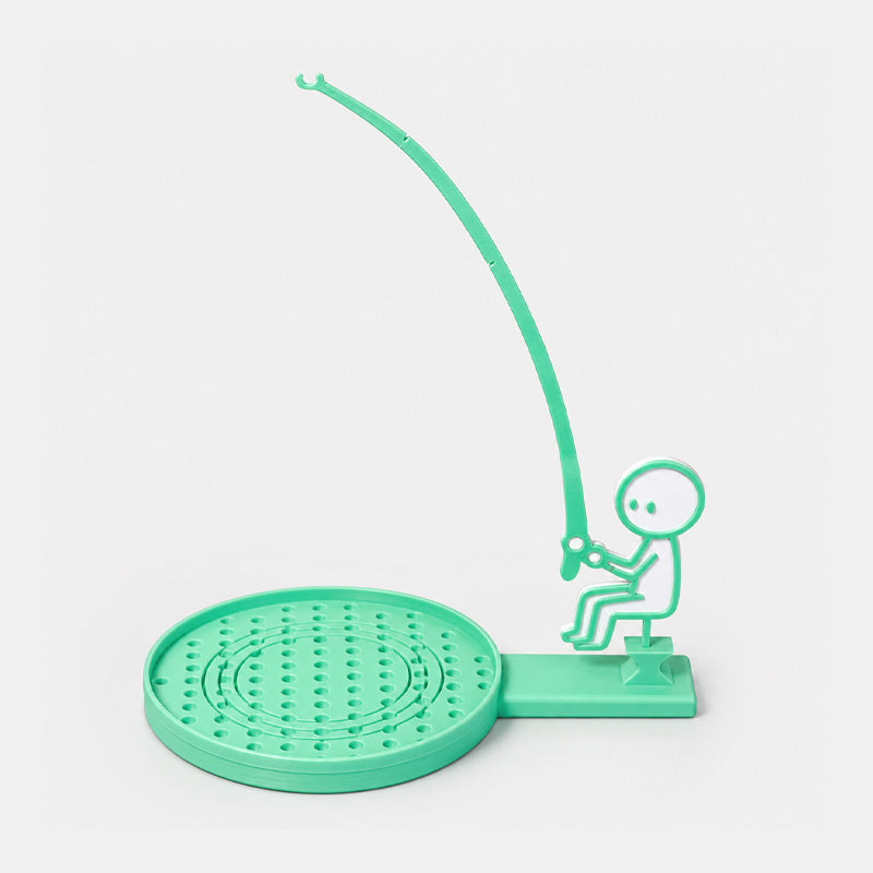 Little Figure Fishing Tea Bag Holder with Coaster