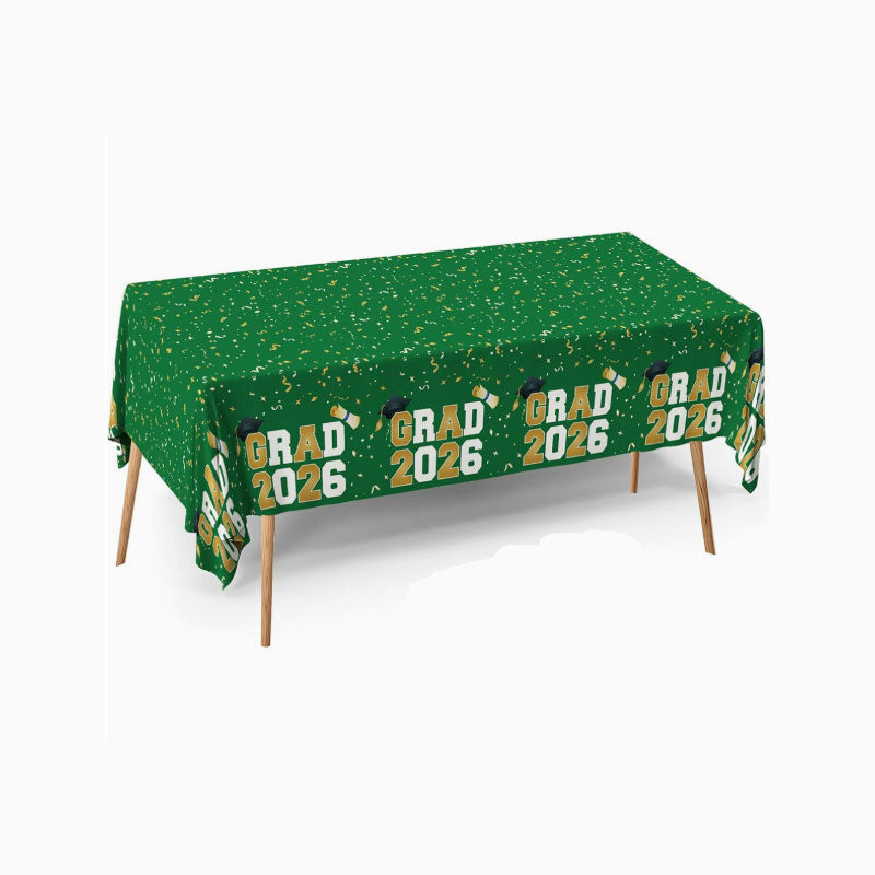 2026 Graduation Party Tablecloth Set – for Tables, Photos & Celebrations
