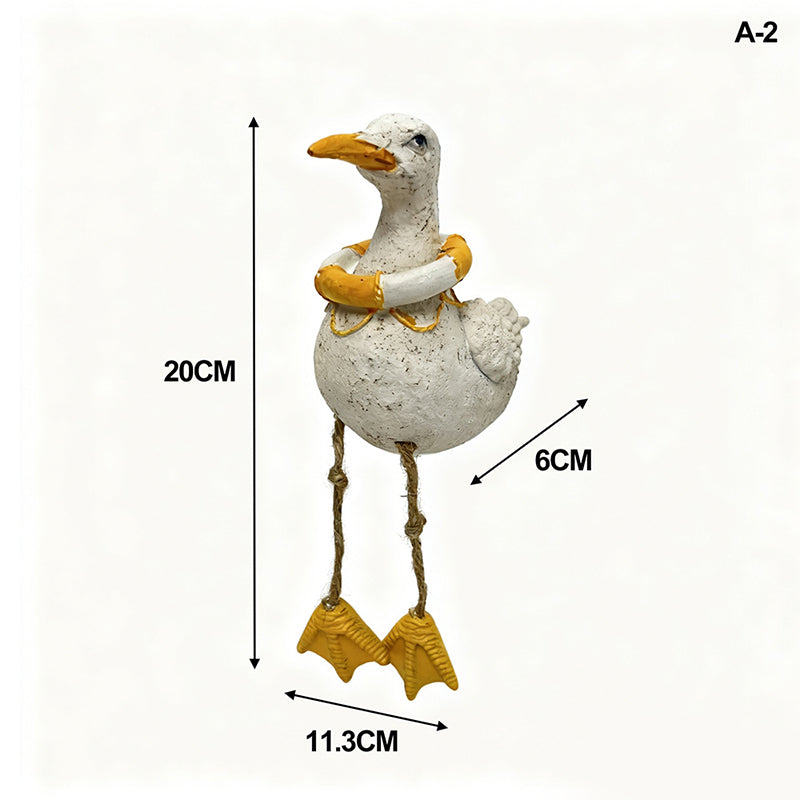 Dangling-Leg Bird Ornament – Creative Garden & Patio Seabird Decor