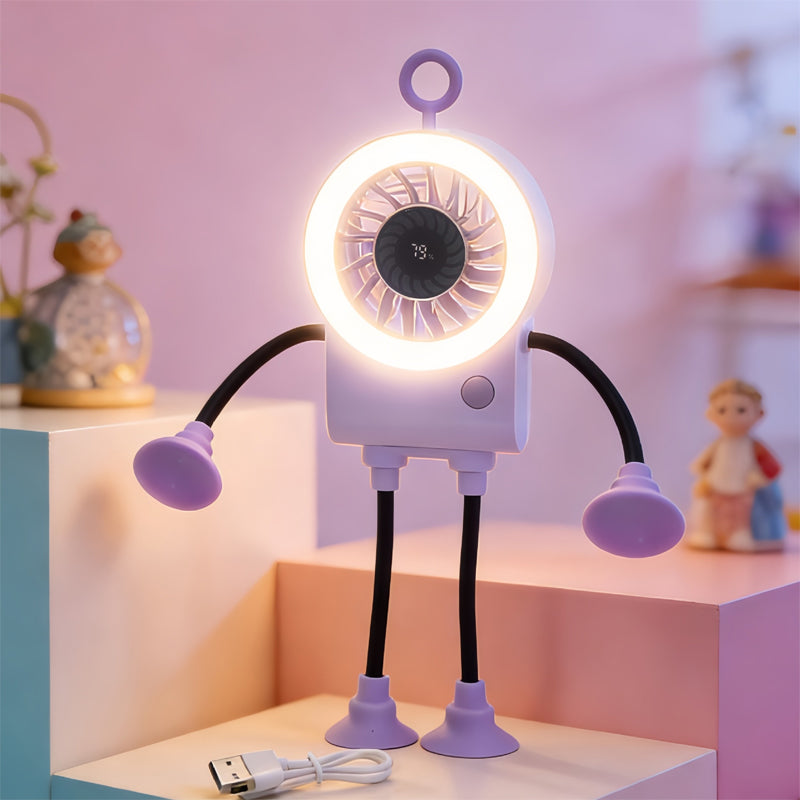 🤖 Robot Fan - Cool breeze meets playful design. Stay cool in style.