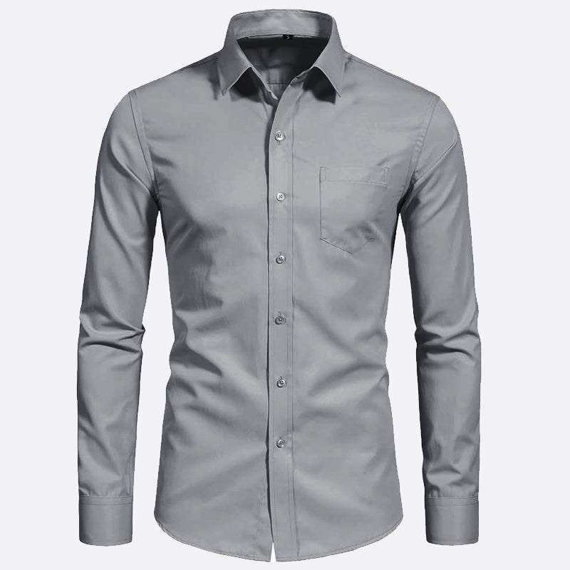 Silitystä vaativa venyvä pitkähihainen paita miehille