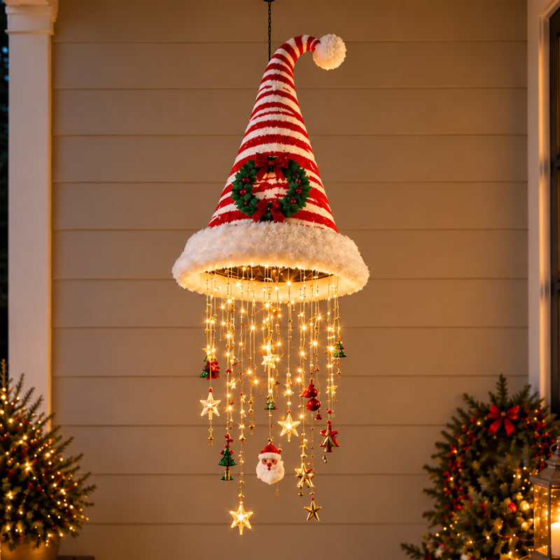 ✨ Santa Hat-Shaped Lights — ⭐ Specially designed to capture the essence of Christmas, creating a charming festive display.