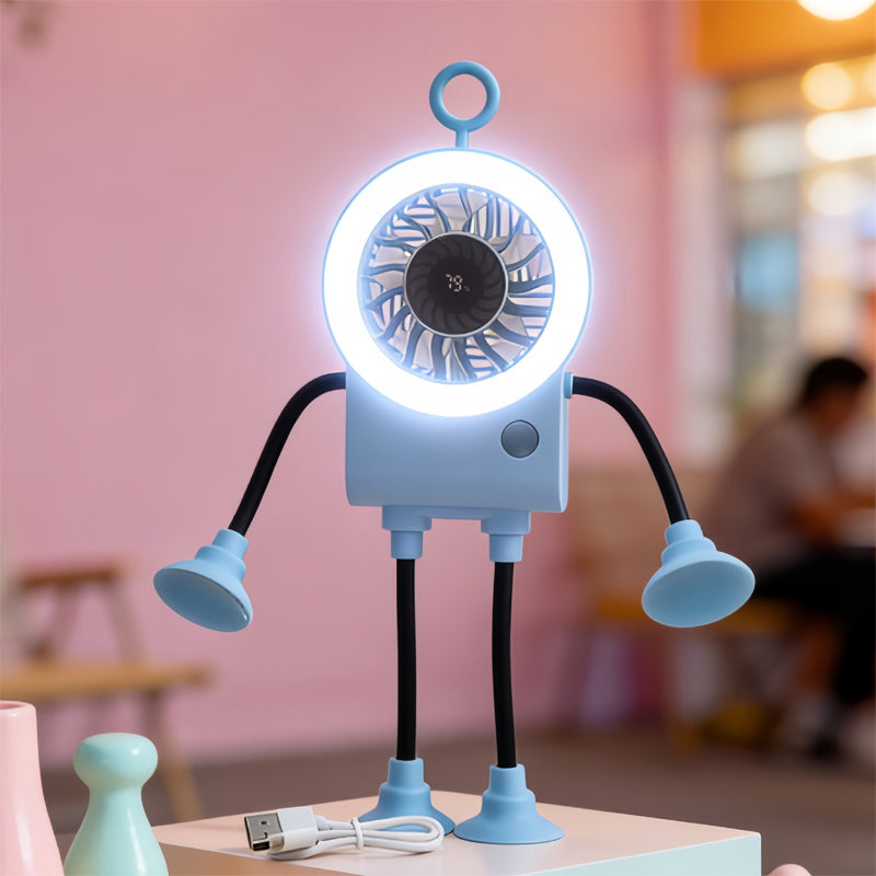 🤖 Robot Fan - Cool breeze meets playful design. Stay cool in style.