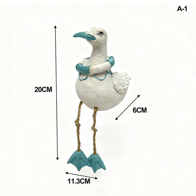 Dangling-Leg Bird Ornament – Creative Garden & Patio Seabird Decor