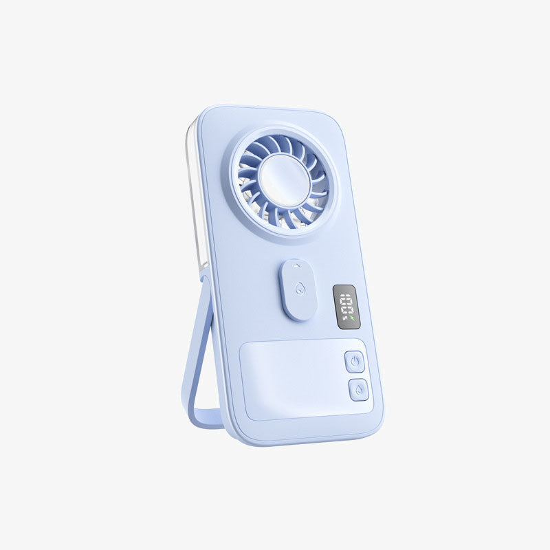 Portable handheld mist fan - for outdoor humidification and water replenishment