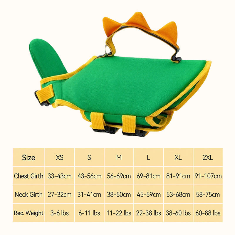 Animal-shaped Dog Life Jackets Swimsuits And Pet Buoyancy Suits