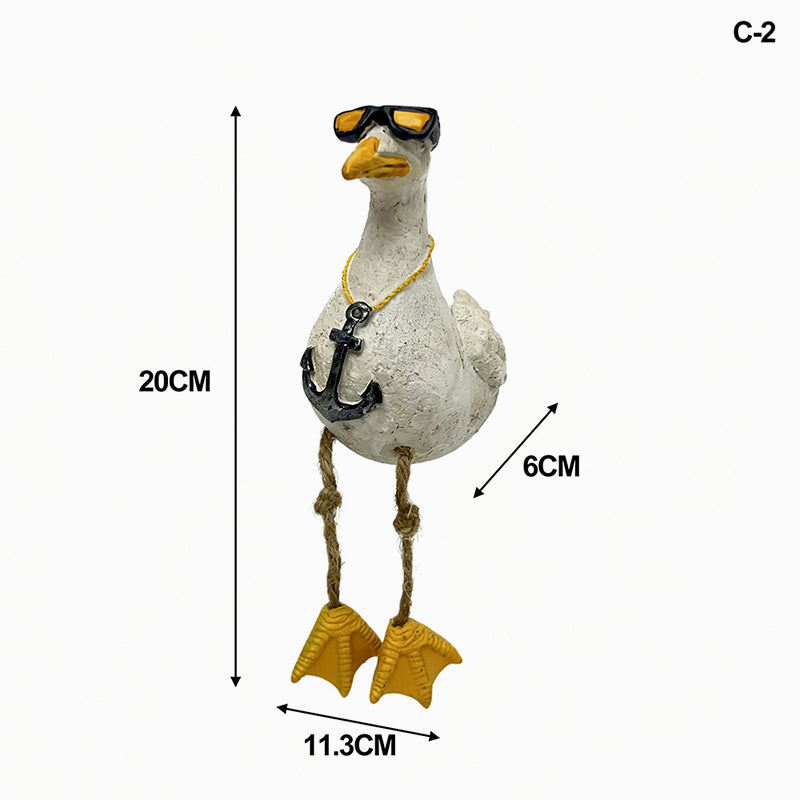 Dangling-Leg Bird Ornament – Creative Garden & Patio Seabird Decor