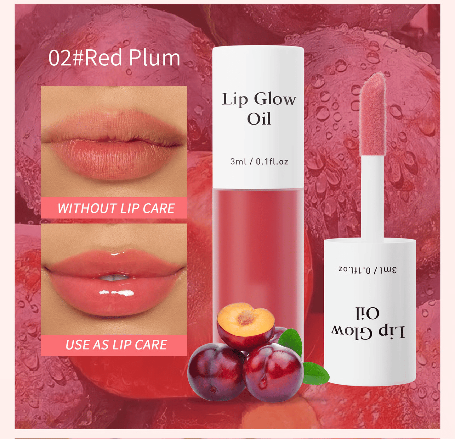💋 Hanki täydellinen pout✨ Tinted Lip Glow Oil - Sävytetty huulten hehkuöljy - reheville, kosteutetuille huulille, joilla on luonnollinen hehku! 💖