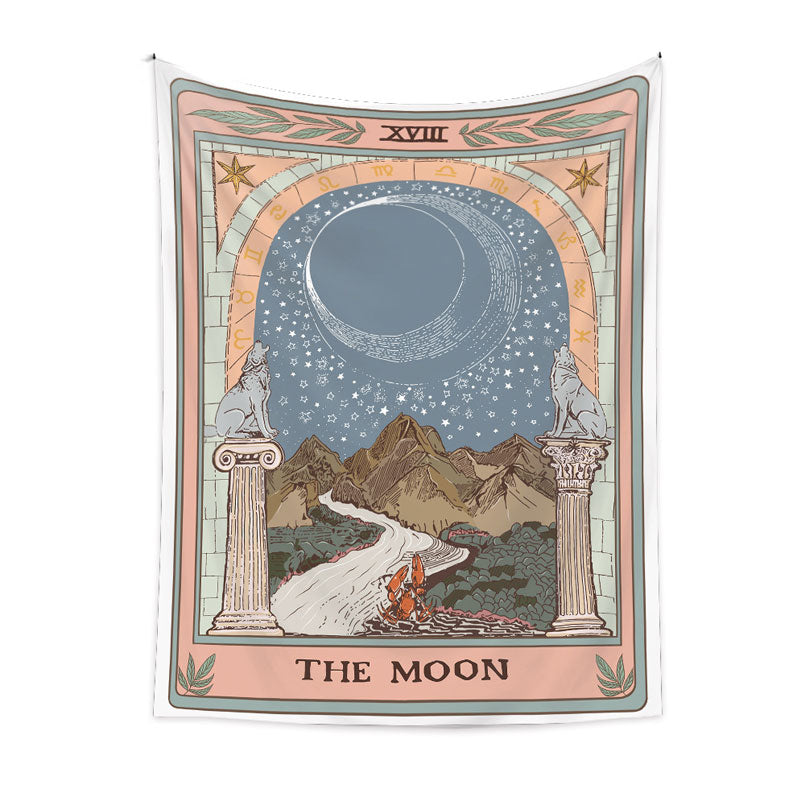 🌙 Bohemian Tarot Tapestry Wall Hanging