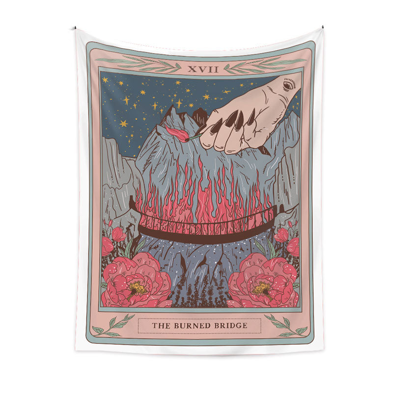 🌙 Bohemian Tarot Tapestry Wall Hanging