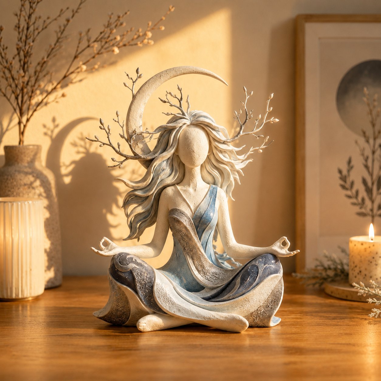 🧘 Peaceful Meditation Sculpture | Serene Home Decor Ornament