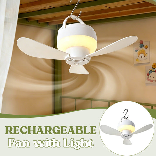 Rechargeable Fan with Light
