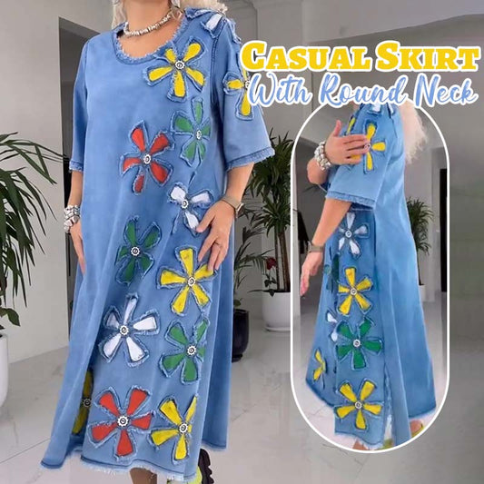 Rento hame pyöreä kaula-aukko