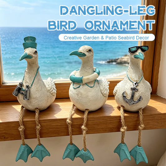 Dangling-Leg Bird Ornament – Creative Garden & Patio Seabird Decor