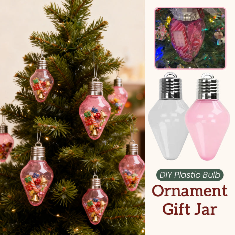 ✨Tee-se-itse-muovinen lamppukoristeinen lahjapurkki – Levitä joulumieltä tyylillä!