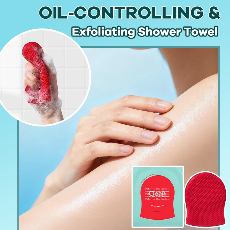 Oil-Controlling & Exfoliating Shower Towel