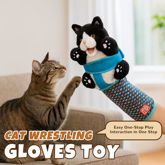 🥊 Ihminen vs. kissa - Interaktiiviset painihanskat kissakuviolla 🐱✨