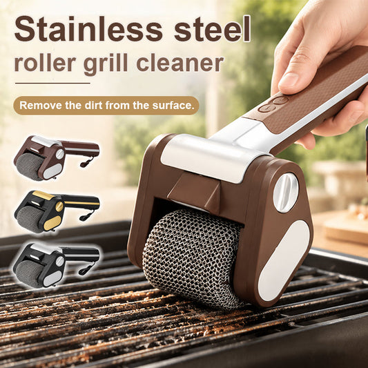 Rechargeable Electric Stainless Steel Roller Grill Cleaner