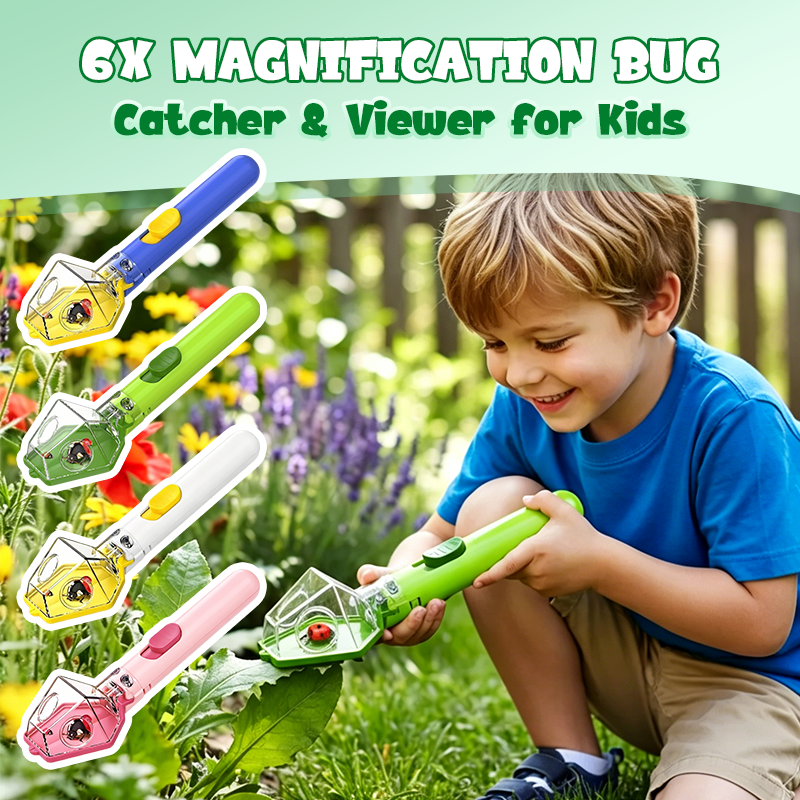 Kids Bug Catcher with 6x Magnifying Viewer - Portable Insect Exploration Kit for Outdoor Nature Study