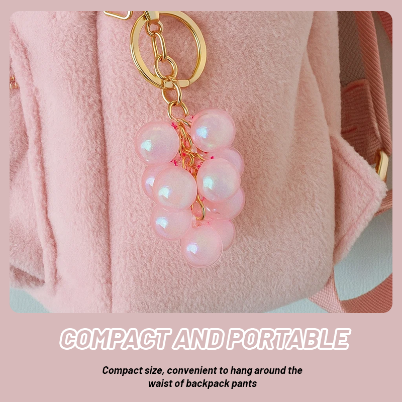 🍇 Suloinen luova kuplajelly-rypäleen avaimenperä