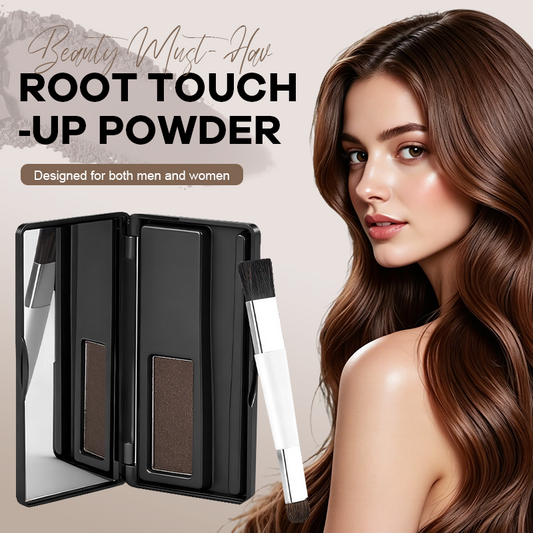 2-in-1 Root Concealer Powder & Hairline Shadow Palette for Instant Gray Coverage and Hairline Filling