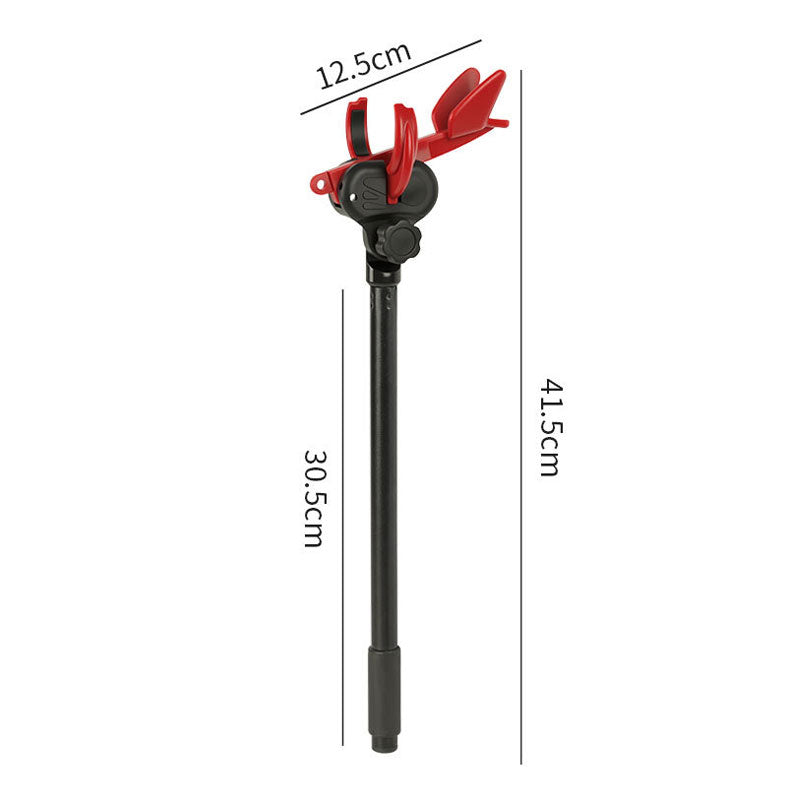 Self-Locking Fishing Rod Holder with Ground Stake - Auto-Release Fish Rod Stand for Hands-Free Fishing